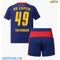 Camisa de time de futebol RB Leipzig Yan Diomande #49 Replicas 2º Equipamento Infantil 2025-26 Manga Curta (+ Calças curtas)